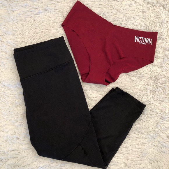Victoria's Secret Pants - Victoria’s Secret Capri Legging + No Show Panty